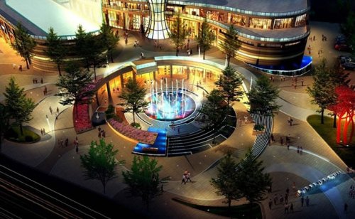 購物廣場音樂噴泉