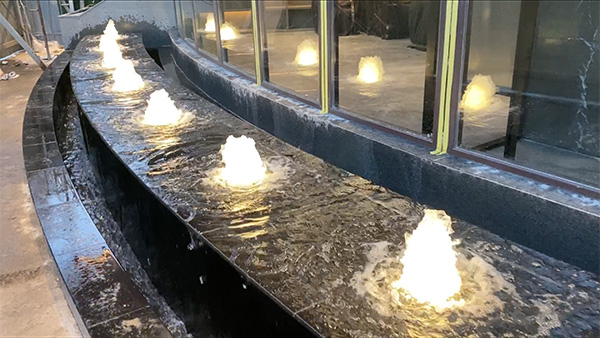 河南濟(jì)源市納里蕓酒店涌泉水景噴泉工程